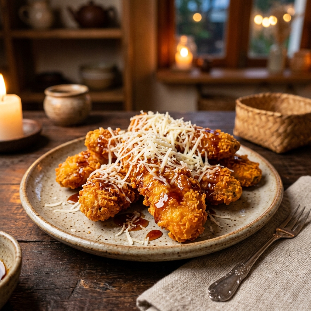 Pisang Goreng Keju Aren